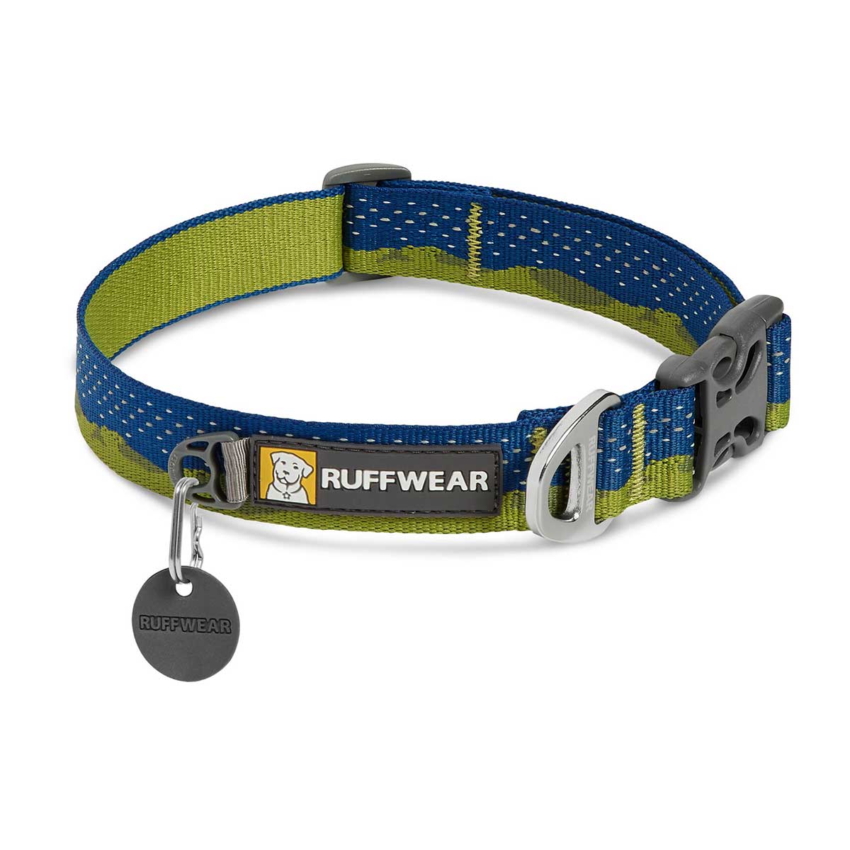 Ruffwear Crag Dog Collar in Green Hills